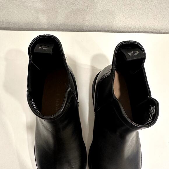 Cole Haan Women's Size 7 OrginalGrand Platform Waterproof Black Chelsea Boot - Picture 6 of 8